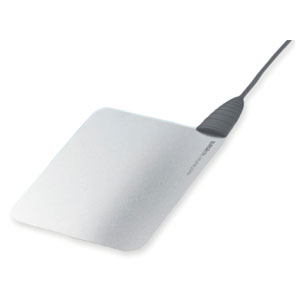 Placa Surgeon neutra de metal 16 x 12 cm con cable