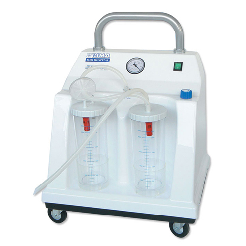 Aspiratore Tobi Hospital con 2 vasi da 2 litri - 90 lit/min