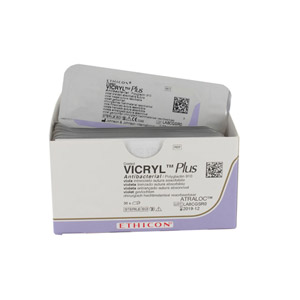 Sutures résorbables Ethicon Vicryl™ Plus en polyglactine 910