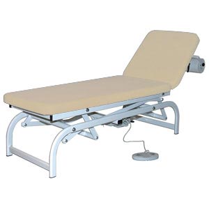 Lettino King in acciaio altezza variabile - beige