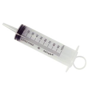 Seringa INJ - LIGHT latex free de 3 peças de 60 ml cone cateter sem agulha 