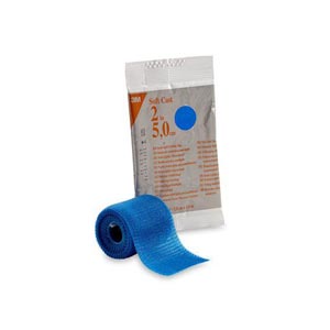 Benda gessata morbida 3M Soft-Cast blu - 5 cm × 3,65 m
