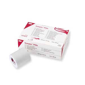 3M Transpore White - 5 cm × 9,14 m, Nastro chirugico traforato - 1534-2
