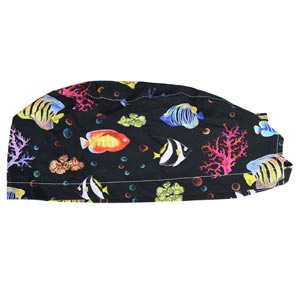 Cappellino chirurgico fantasia reef - M