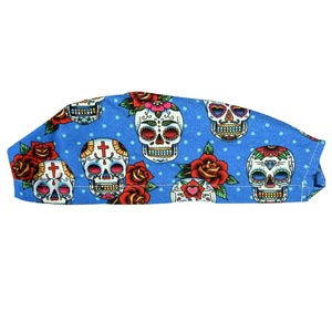 Gorro quirúrgico fantasía calaveras - talla M