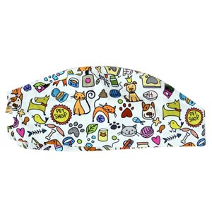 Gorro quirúrgico fantasía animalitos sonrientes - talla M