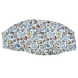 Cappellino chirurgico fantasia giocattoli - M