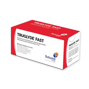 Truglyde Fast com ácido poliglicólico agulha 3/8 de 20 mm, USP 3/0 - Incolor