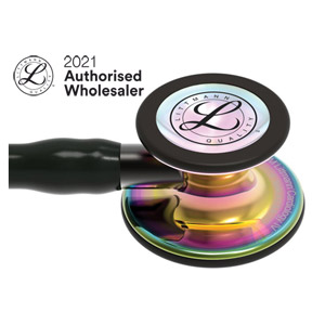 black bright rainbow finish