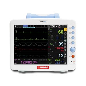 Moniteur de surveillance multiparamétriques GIMA BM5 PRO - Ecg, SpO2, Nibp, Temp optionelle - 7 canaux ECG