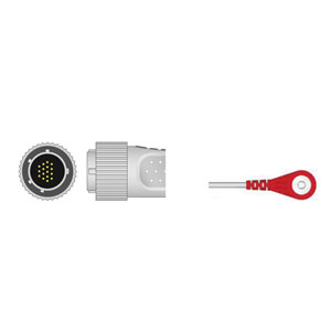 Câble ECG 10 dérivations à fiche snap compatible avec Cardioline