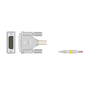 ECG 10 dérivations à fiche banana de 4 mm compatible avec Esaote, Schiller