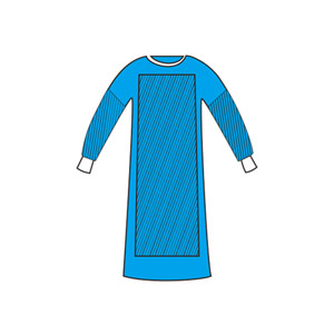 Surgical reinforced sterile gown 50 g/m2