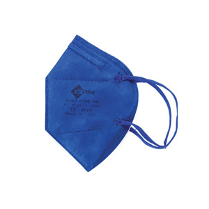 Mascherina FFP2 NR a 5 strati Comfymask Large con elastici auricolari - blu