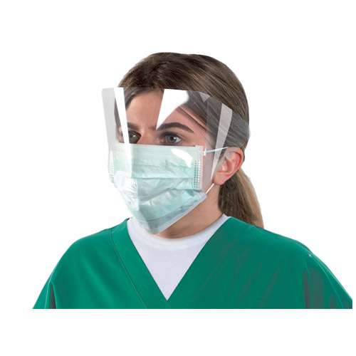 Mascherina chirurgica Maskop con visore avvolgente - con elastici auricolari