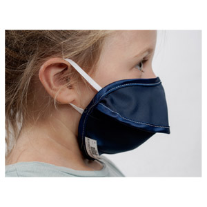 Máscara reutilizável Mycroclean 500 Kid BFE 99,8% para crianças - azul/azul