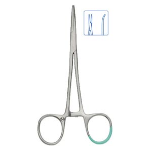 Pinze Hartmann monouso sterili Halsted-Mosquito anatomica curva - 12,5 cm