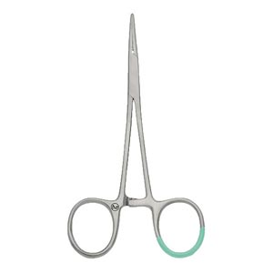 Pinza Hartmann desechable Micro-Mosquito anatómica recta - 12,5 cm