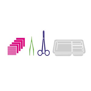 Kit de cateterização descartável MediSet n.º 7