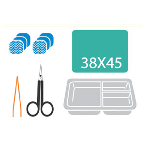 Kit de remoção de suturas MediSet com tesoura
