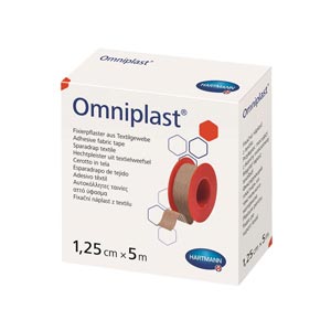 Cerotto in tela Omniplast - 1,25 cm × 9,2 m
