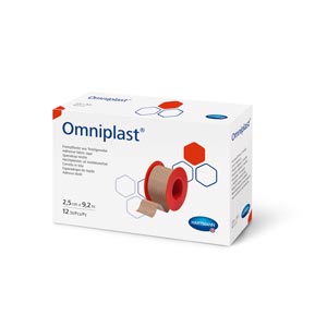 Esparadrapo de tela  Omniplast - 2,5 cm x 9,2 m