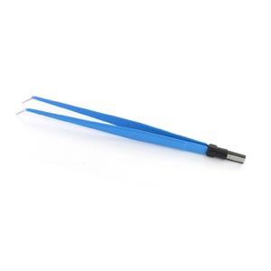 Pinza bipolare curva 18 cm - punte 1 mm - attacco UE