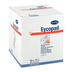 Eycopad Compressas oftálmicas estéreis 56 x 70 mm