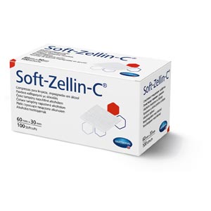 Toallitas impregnadas de alcohol Soft-Zellin-C