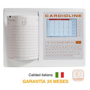 Elecrocardiógrafo Cardioline ECG200S - 12 derivaciones y 12 canales con software Glasgow