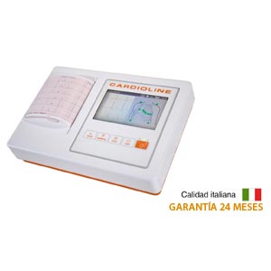 Cardioline ECG100L de 12 derivaciones 3/6 canales