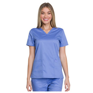 donna Genuine Dickies azzurra con scollo a V - L