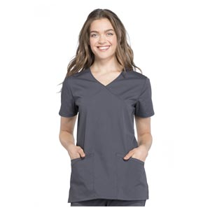 Tunique médicale femme Cherokee Professional avec décolleté en V – Gris L