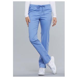 Pantaloni donna Cherokee Core Stretch azzurri slim - M