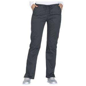 Pantalon femme Cherokee Core Stretch gris avec poches diagonales - XS