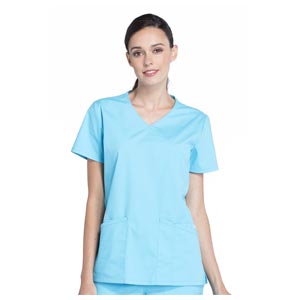 Tunique médicale femme Cherokee Professional avec décolleté en V – Turquoise XL