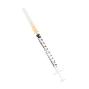 Siringa tubercolina Terumo da 1 ml cono luer centrale con ago montato 26G×1/2" - 0,45 × 13 mm