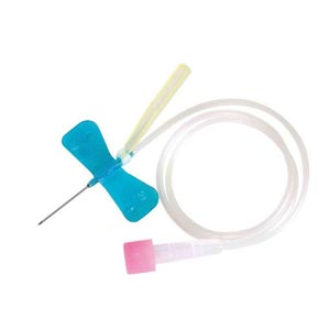 Aghi butterfly di sicurezza Terumo Surflo con Surshield 23G×3/4" - 0,6×19 mm - azzurro - tubo 30 cm