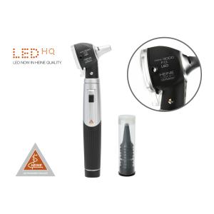 Otoscópio Heine Mini 3000® F.O. LED - 2,5V com cabo a pilhas - preto