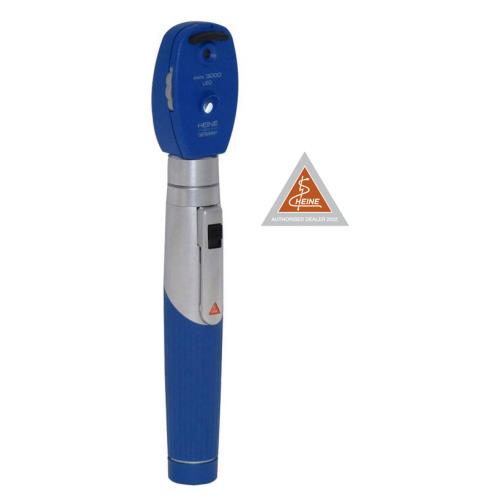 Oftalmoscopio Heine Mini 3000® LED - 2,5V con manico a batterie - blu