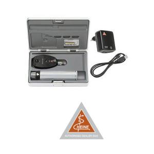 Kit ophtalmoscope BETA 200 LED – avec poignée rechargeable avec câble et bloc d’alimentation enfichable
