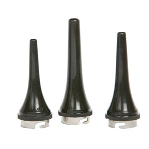 Conjunto de especulos auriculares autoclaváveis para veterinária - Ø 4, 5, 7 mm