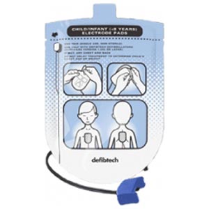 Piastre pediatriche monouso per defibrillatore Lifeline AED