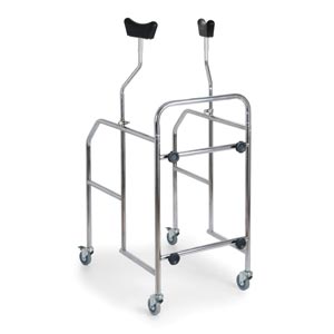 Deambulatori con appoggio sottoascellare e antibrachiale