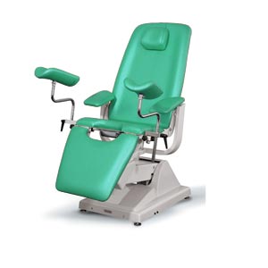Poltrona ginecologica Gynex Professional con portarotolo - verde Melbourne