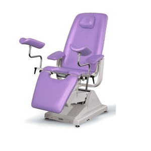Poltrona ginecologica Gynex Professional con portarotolo - viola Nizza
