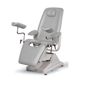 Poltrona ginecologica Gynex Professional con portarotolo - grigio Amburgo