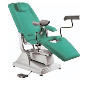 Poltrona ginecologica Gynex con portarotolo - verde Melbourne