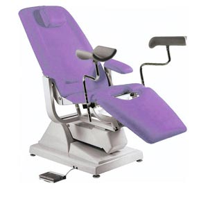 Poltrona ginecologica Gynex con portarotolo - viola Nizza