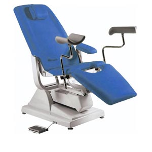 Poltrona ginecologica Gynex con portarotolo - azzurro Palm Beach